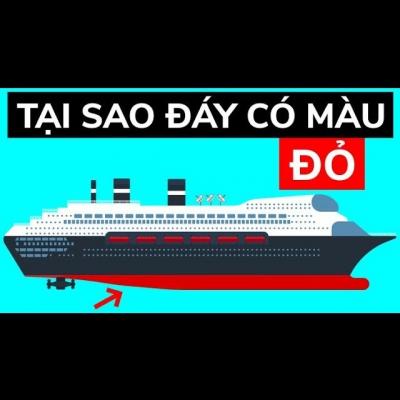Why the ship is painted red below the water level